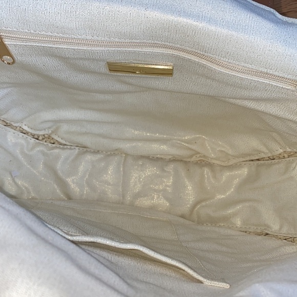 INC International Concepts Tan Melania Shell Circle Tote Purse NWT - Picture 7 of 11